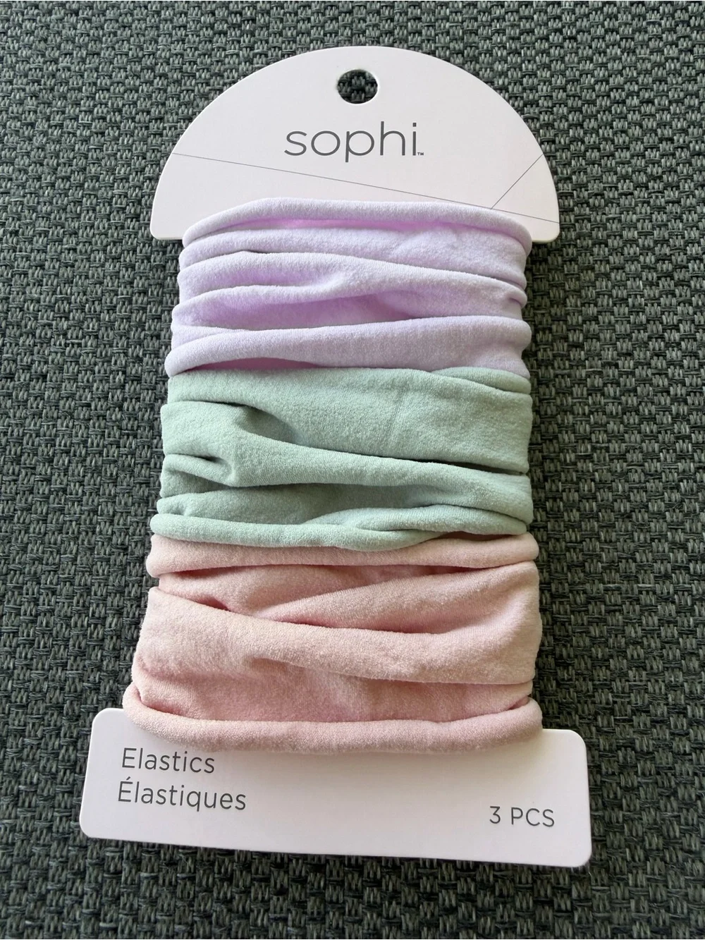 Sophi Pastel Hair Elastics - Lavender, Mint & Blush (3 Pack)